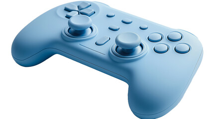 Baby Blue Game Controller: A stylish, light blue gaming controller, showcasing its ergonomic design and button layout, perfect for comfortable and immersive gameplay. 