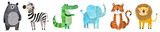 PNG Illustration of cute animal wildlife, element set on transparent background