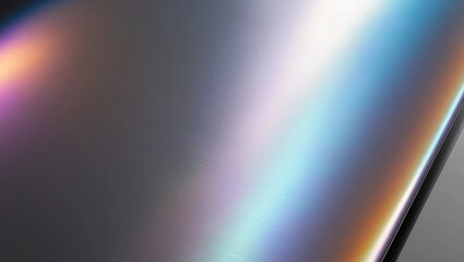 AI GENERATE, Close up of metallic surface with a holographic gradient, sleek and modern