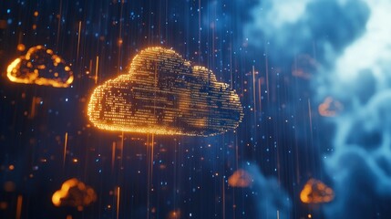 Poster - Digital Cloud Computing Network Data Storage Technology