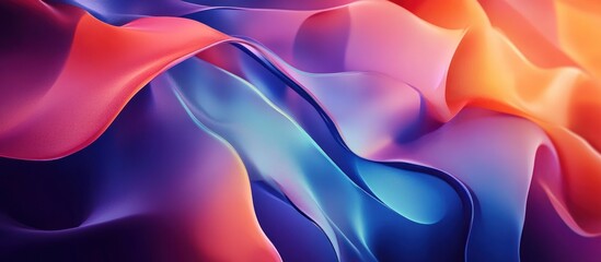 Wall Mural - Abstract Colorful Wavy Shapes