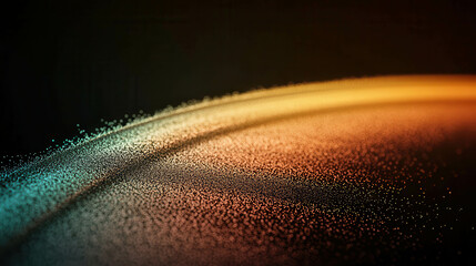 Poster - Delicate Arcs of Glowing Light Bending Gracefully in a Dreamlike Display
