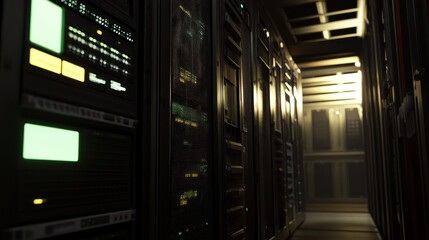 Poster - Dark Server Room: A Glimpse into the Digital Core