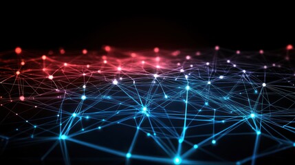 Poster - Abstract Network Connections: Digital Data Flow Visualization