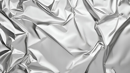 pearl silver metallic aluminum foil stainless steel texture. grainy plain grey abstract monochrome background banner