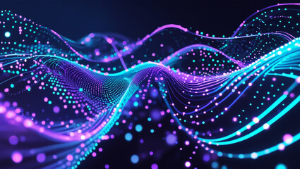 abstract background with waves