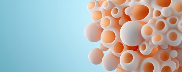Poster - Dust pollution idea. Abstract design featuring organic shapes and colors for modern visuals.