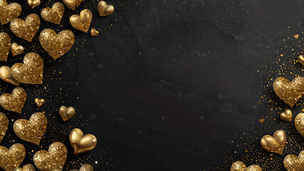 Valentines Day background with hearts. The concept of Valentines Day, 14th February