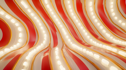 Poster - Vibrant light patterns create dynamic atmosphere abstract art installation indoor space artistic viewpoint visual concept