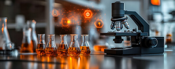 Poster - Lab Microscope Research Chemical Analysis