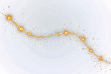 Wall Mural - PNG Starry trail background sparkle golden.