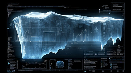 Poster - Iceberg Data Visualization Screen