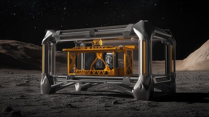 Poster - conceptual design for a zero-gravity 3d printer for use in space exploration
