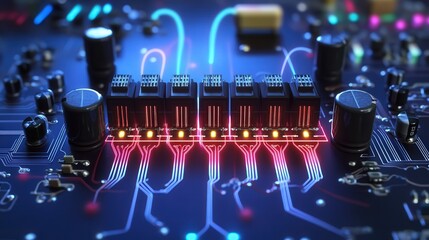 Poster - timer circuit in astable mode, showing how