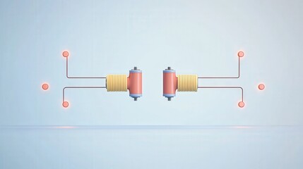 Poster - voltage divider circuit, showing two resistors connected in series to create a specific voltage output