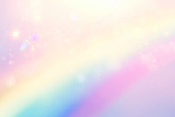 Wall Mural - png holographic rainbow pastel-colored background gradient light.