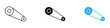 © Topline - Timing belt icon black white vector outline
