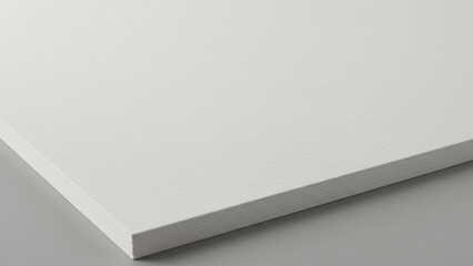 Poster - White Ribbed Texture on Cardboard Paper