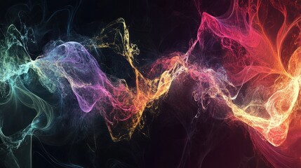 Poster - Abstract digital economy plexus visualization.