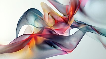 Poster - Artistic abstract digital mesh for branding.