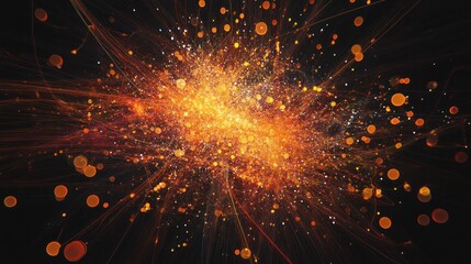 Poster - Artistic data visualization using plexus effects.