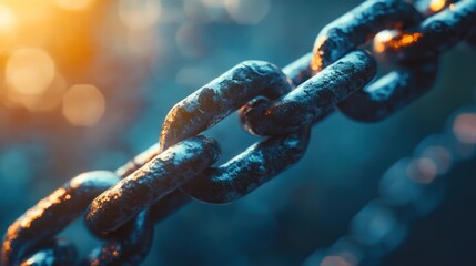 Poster - Blockchain-integrated global network concept.
