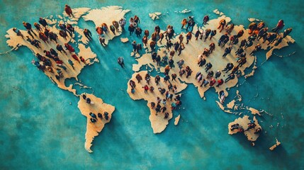 Poster - Worldwide business collaboration and partnerships.