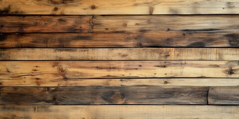 Fototapete - Weathered wooden texture creates a rustic wall background, perfect for showcasing the charm of natural wood. This wooden texture adds character and depth to any design project.