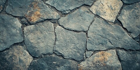 Fototapete - Textured stone floor background showcasing unique characteristics, ideal for design projects. This stone floor background provides a versatile texture that enhances various creative designs.