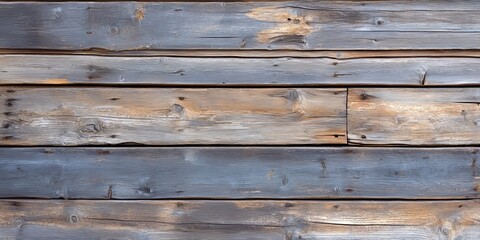 Fototapete - Weathered wooden texture creates a rustic wall background, perfect for showcasing the charm of natural wood. This wooden texture adds character and depth to any design project.