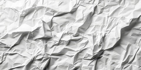 Poster - Crumpled paper texture background adds a unique visual element, creating an interesting crumpled paper texture background for various design projects and artistic creations.
