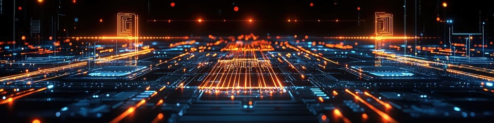 Poster - Abstract Digital Circuitry Data Flow Visualization