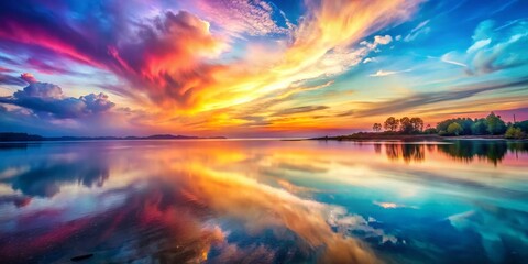 Fototapete - Soft Pastel Watercolor Gradient Abstract Background - Fluid Blend Shapes