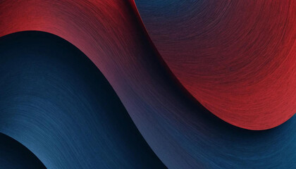 Wall Mural - gradient dark red blue noise texture grainy divided abstract curvy pattern wavy background with blank space
