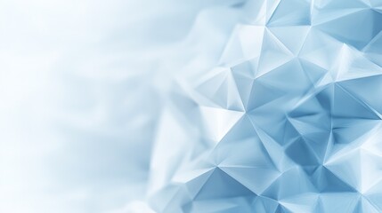 Poster - Geometric Blue Low Poly Abstract Background with Futuristic Design Elements : Generative AI