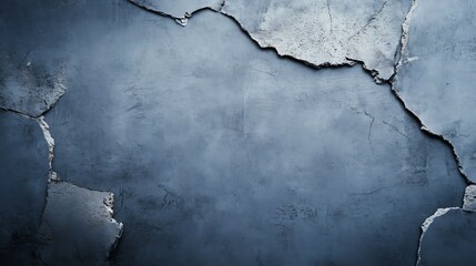 Poster - Rugged Cracked Concrete Wall with Varied Textures for Industrial Backdrops : Generative AI