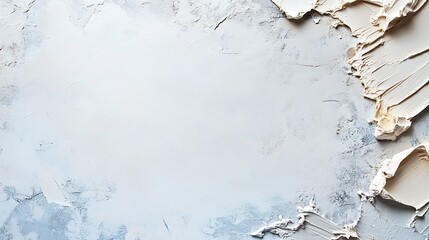 Poster - Textured White Plaster Surface with Copy Space Perfect for Background and Design Use : Generative AI