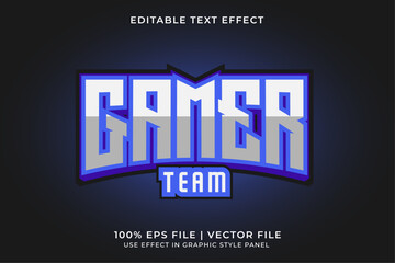 Poster - Gaming E-Sport Logo Editable Vector Text Effect