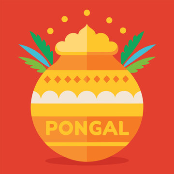 pongal illustration of a birthday cake
