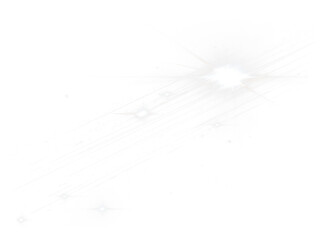 Wall Mural - png star rays streaking flare light night.