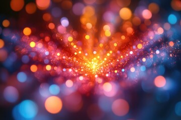 Poster - A vibrant and dynamic display of lights, perfect for adding energy and excitement to any design