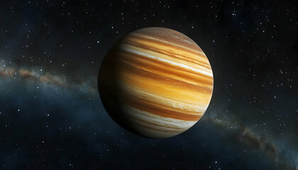 Wall Mural - planet floating in the vast expanse of outer space -