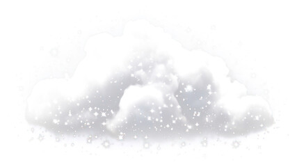 Wall Mural - png white cloud night stars sky.