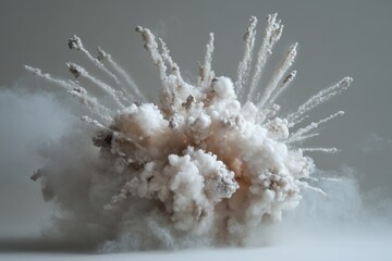 Poster - A massive cloud of smoke emerging from the ground