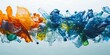 © Salman - Underwater plastic pollution bottles, bags, and debris swirling in ocean currents.
