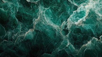 Poster - Abstract green marble texture background with fluid patterns and natural veining. Copy Space available for text insertion.