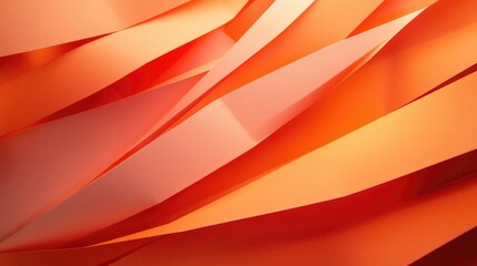 Poster - Abstract orange paper texture with sharp angles and folds suitable for backgrounds and layouts Copy Space