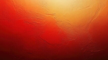 Poster - Abstract textured red and orange gradient background with rough surface and copy space for graphic design or text insertion