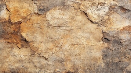 Poster - Textured surface of weathered stone with earthy tones and natural patterns suitable for backgrounds or design elements Copy Space