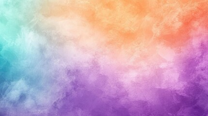 Poster - Abstract colorful texture with gradient transition from aqua to orange and purple tones Copy Space